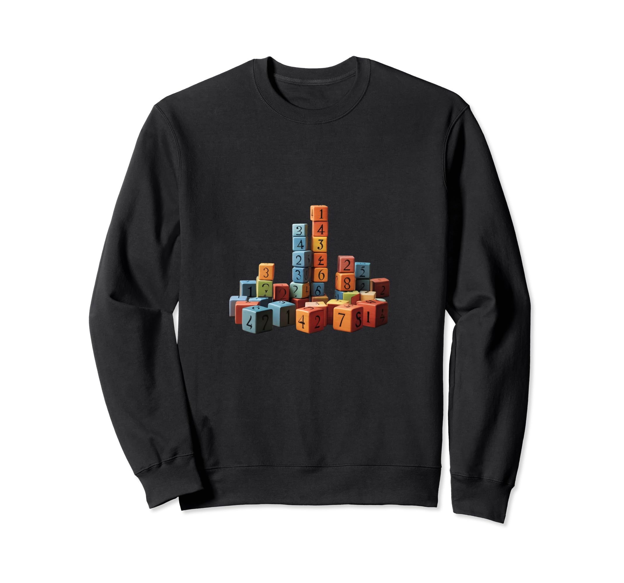 

Уникальные игрушки Block Number Cube Dice Color Play Shirt Sweatshirt чёрный