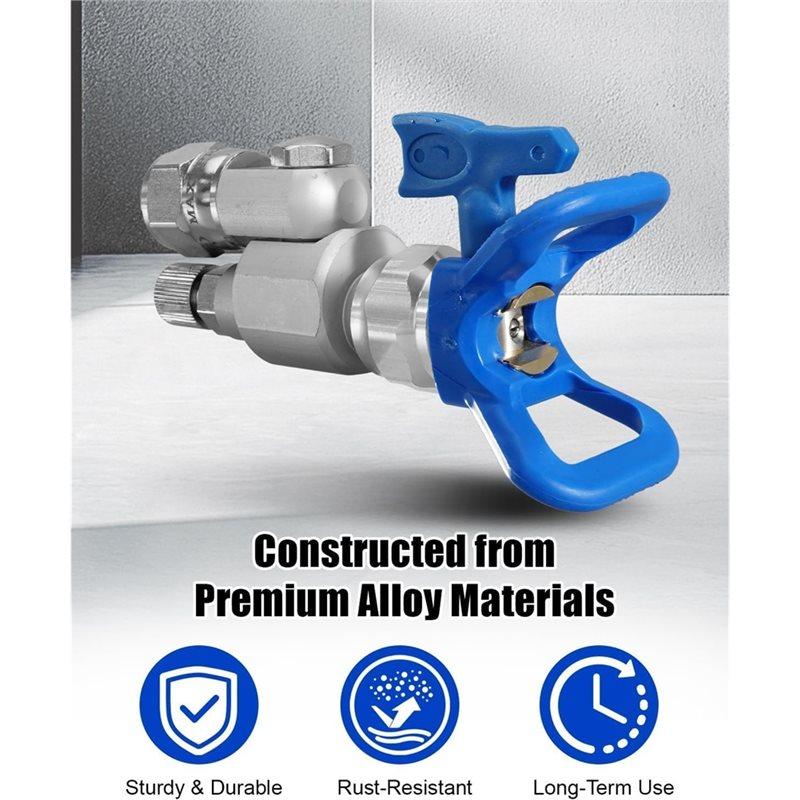 Premium-Anti-Spilling Dual-Pressure Swivel Valve 180° Rotation 287030 Airless Paint Sprayer Joint Compatible 7/8In