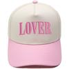 LOVER three-dimensional embroidery color matching truck driver hat European and American men and women couples casual sunshade baseball cap