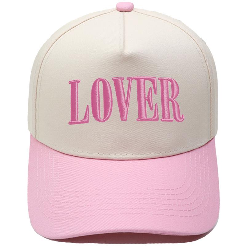 LOVER three-dimensional embroidery color matching truck driver hat European and American men and women couples casual sunshade baseball cap