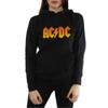 AC/DC Womens/Ladies Fire Logo Hoodie