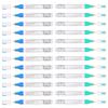 2Boxes Waterproof Paint Pens Waterproof Marker Signature Pen for Glass Metal Wood Fabric Tyre Tread BlueGreen