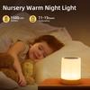 RGB Touch Bedside Lamp Rechargeable – 16 Colors Dimmable LED Night Light for Kids Bedroom Portable Desk Table Lamp Birthday Gi