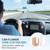 Car Air Vent Flower Vase Clip Air Vent Glass Propagation Plant Holder Wooden Automotive Aesthetic Interior Decoration For Sedan