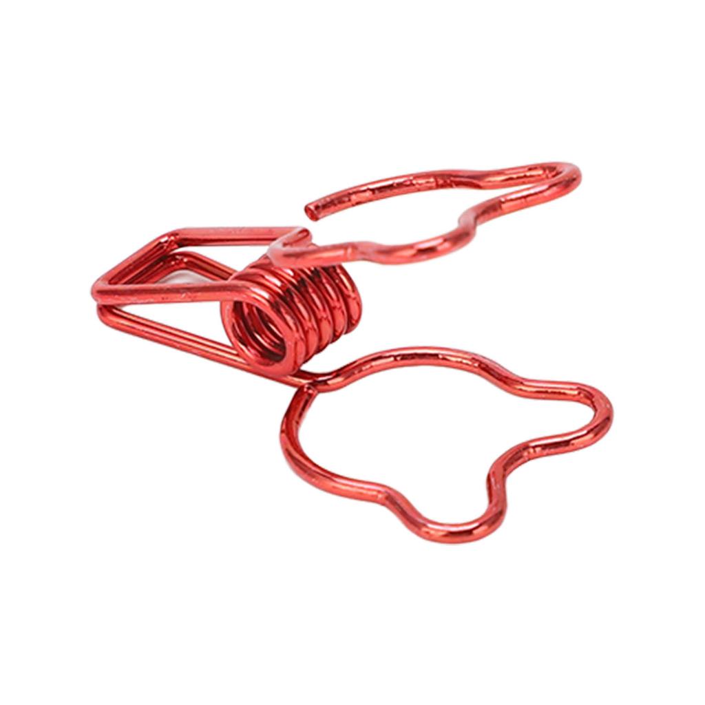 100 Stück Büroklammern Niedlicher Bär Hohl Starke Klemmkraft Metall Kleine Büroklammern für Dokumente Zertifikate Tickets