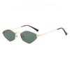 Polygonal Small Frame Metal Frame Fashionable Women's Sunglasses Simple Ins Suitable for Daily Shopping Accessories
