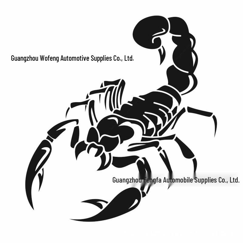 Scorpion Car Hood and Door Sticker D708