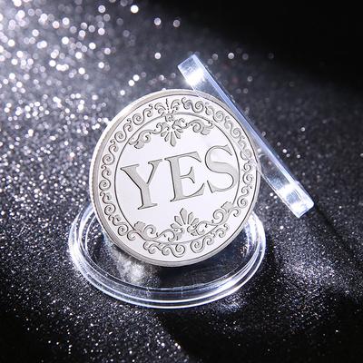 1PC Bronze Yes Or No Commemorative Coin Souvenir Non-Currency Game Prop Decision Coins Collection Decoration Crafts