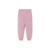 Li Ning Sports Trendserie Ensfarvede Løstsittende Avslappede Sportsbukser Lange Dame Underdeler Mørkerød AYKS028-4