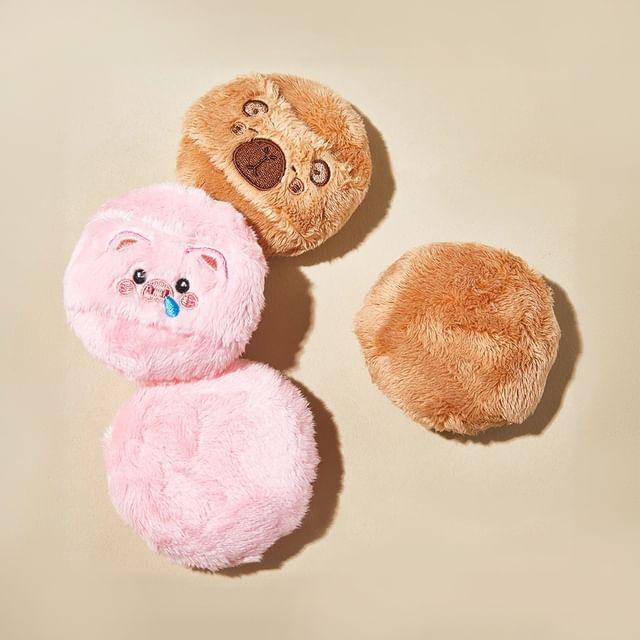 Choyu - Animal Velour Powder Puff (Various Designs) Pig - Pink