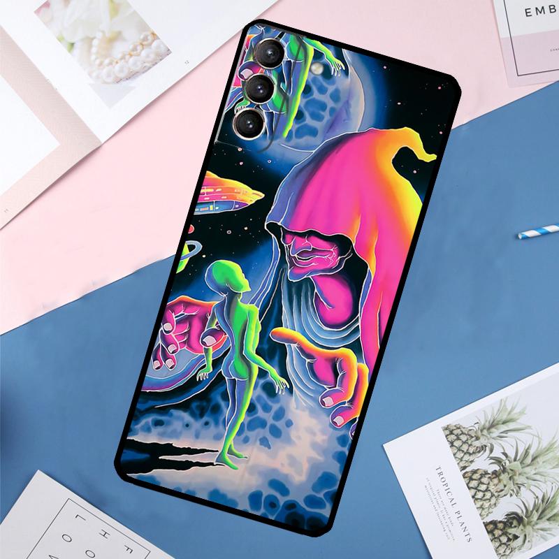 Mushroom Moon Shroom Farmer Case For Samsung Galaxy S25 Ultra S21 S22 S23 S24 Ultra S9 S10 Plus S20 FE S25 FE Back Cover