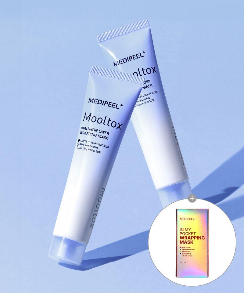 Hyaluronic Acid Layer Water Tox Wrapping Mask 70ml x 2 + In My Pocket 5 Sheets