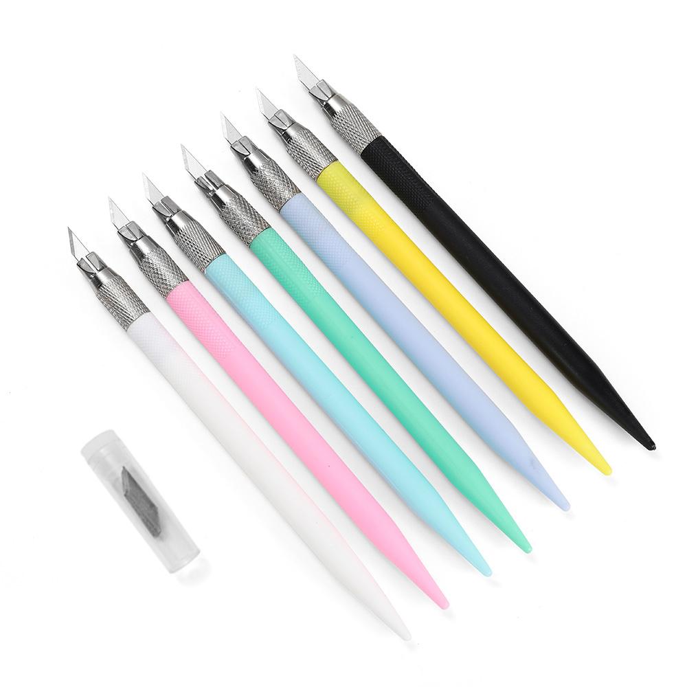 

1 шт. Нескользящая резьба по искусству Бумага для резки Универсальный нож Студенческие бусины своими руками Гравировка Ювелирные изделия Расходные материалы содержат [12 лезвий]