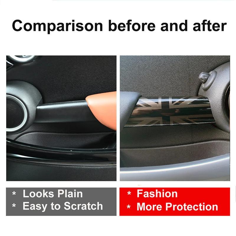 The Black Jack Car Interior Door Handle Cover for Mini Cooper S JCW Clubman R55 R56 R58 R59 Modified Parts Styling Accessories