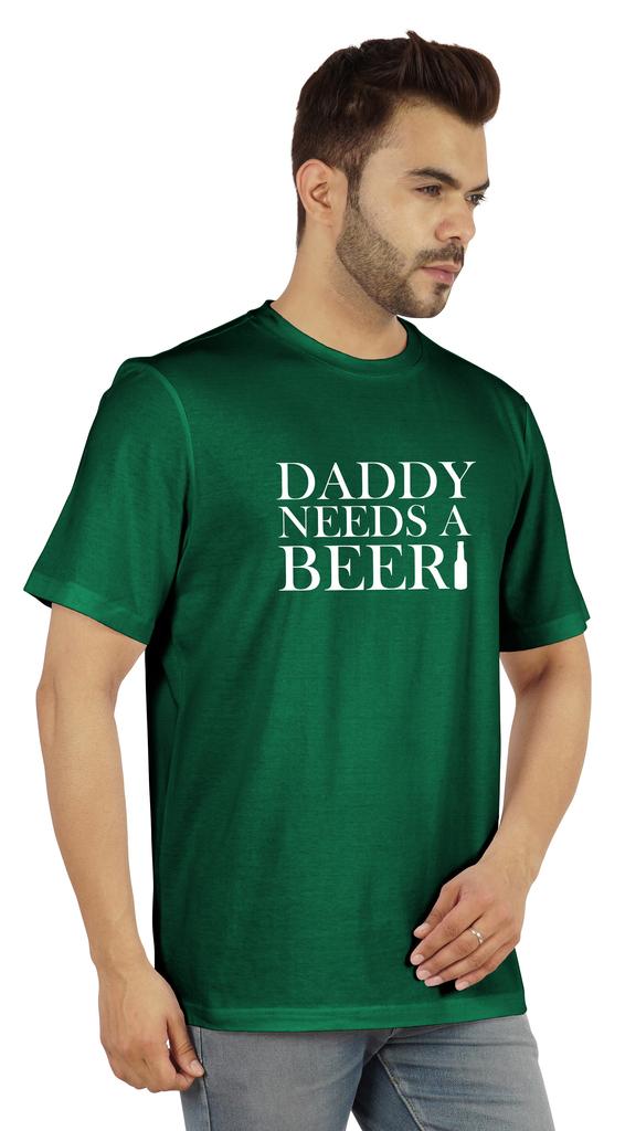 Inkmeso Graphic Tshirt For Men  s   Daddy Needs A Beer   Funny Quotes Dad  s Drinking Tee