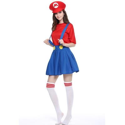 Mario Suit Super Mario Costume Anime Cosplay Halloween Parent-Child June Day Children's Day Costume