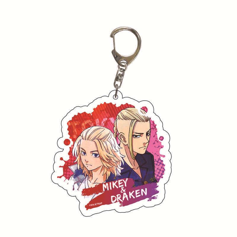 Anime Hanamaki Budō Sano Ryūgūji Ken Tokyo Revengers Transparent Acrylic Keychain 55mm