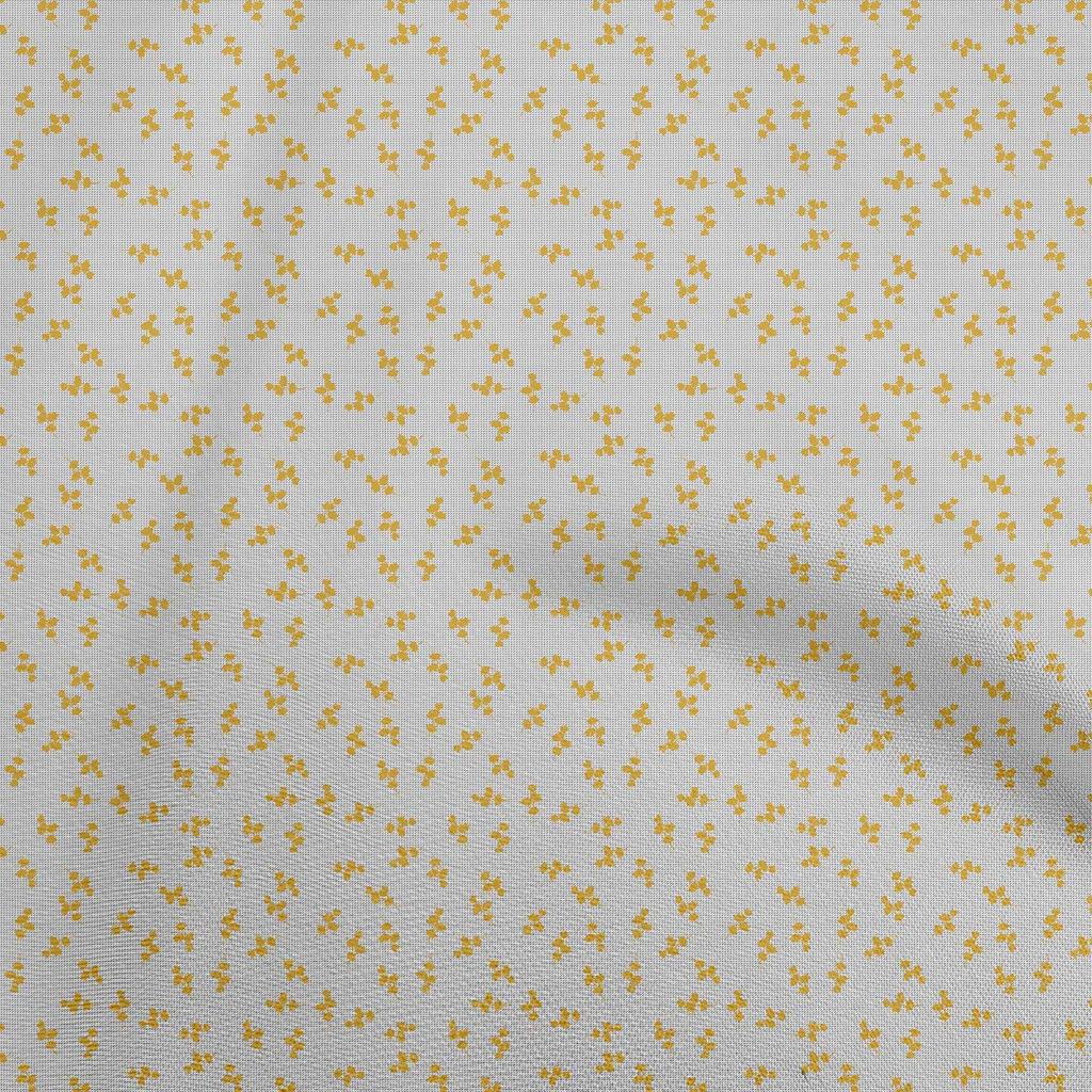 oneOone Cotton Poplin Brown Fabric Floral Sewing Craft Projects Fabric Prints By Yard 42 Inch