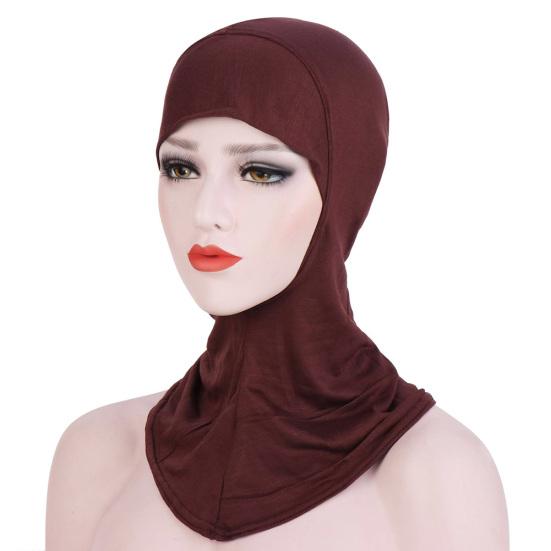 Damen Mercerisierter Muslimischer Turbanhut Innen Hijab Kappe Islamische Haube Abdeckung Schal