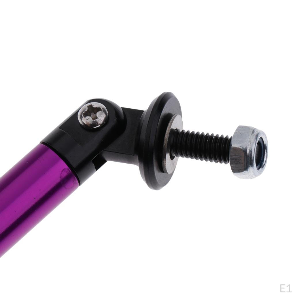 2Pcs Aluminum Alloy Car Front Lip Splitter Tie Rod 10cm 3.9inch