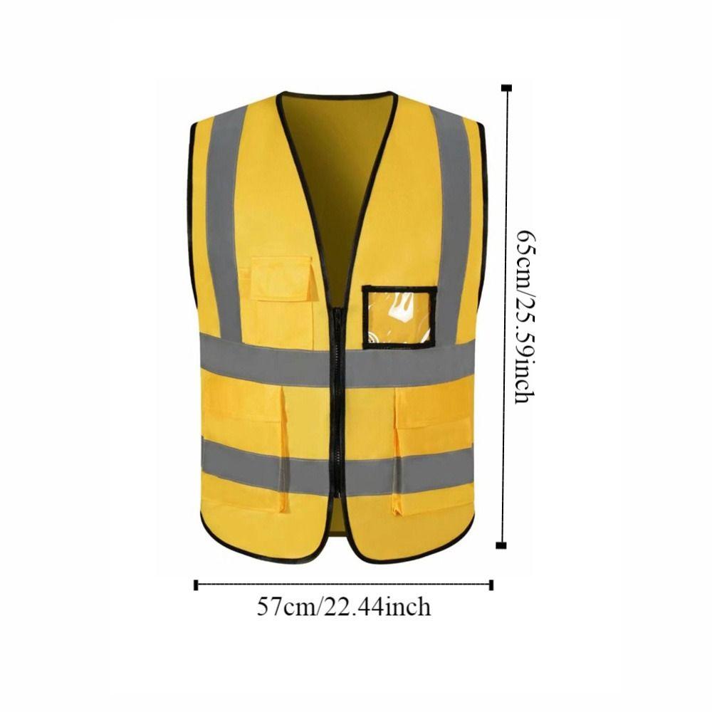 Breathable Traffic Waistcoat Wear Resistant Cycling Safe Jacket Reflective Safety Vest  Workwear