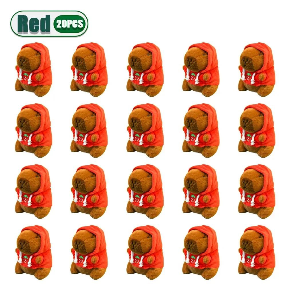 1-20PCS Capybara Plush Toy Keychain Water Pig Plush Doll for Backpack Hanging Christmas Gift Keychain Accesorios