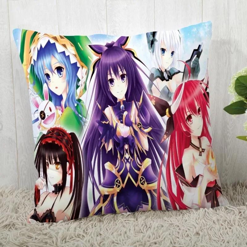 

DATE A LIVE Наволочка для подушки Настроить Наволочку Современная Домашняя Декоративная Наволочка Для Гостиной 45X45см A19.12.13 12x12Inch