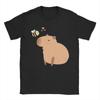 Kawaii Capybara Animal Tshirts Unisex Unisex Novelty 100 Cotton Tees Round Neck Short Sleeve T Shirt Gift Tops