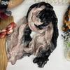 Solid Color Cotton Hemp Scarf Warm Neck Wrap Chic Shawl Pleated Long Scarves Vintage Wrinkled Decor Twisted Soft Muffler