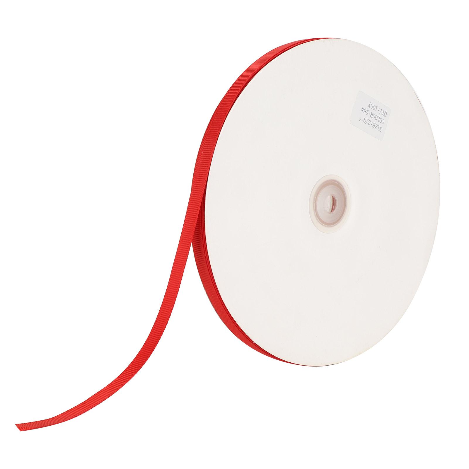 

100 Yards Satin Ribbon 0.4in Width Wrapping Colorfast Decoration for Christmas Gift Crafts PackageRed красный