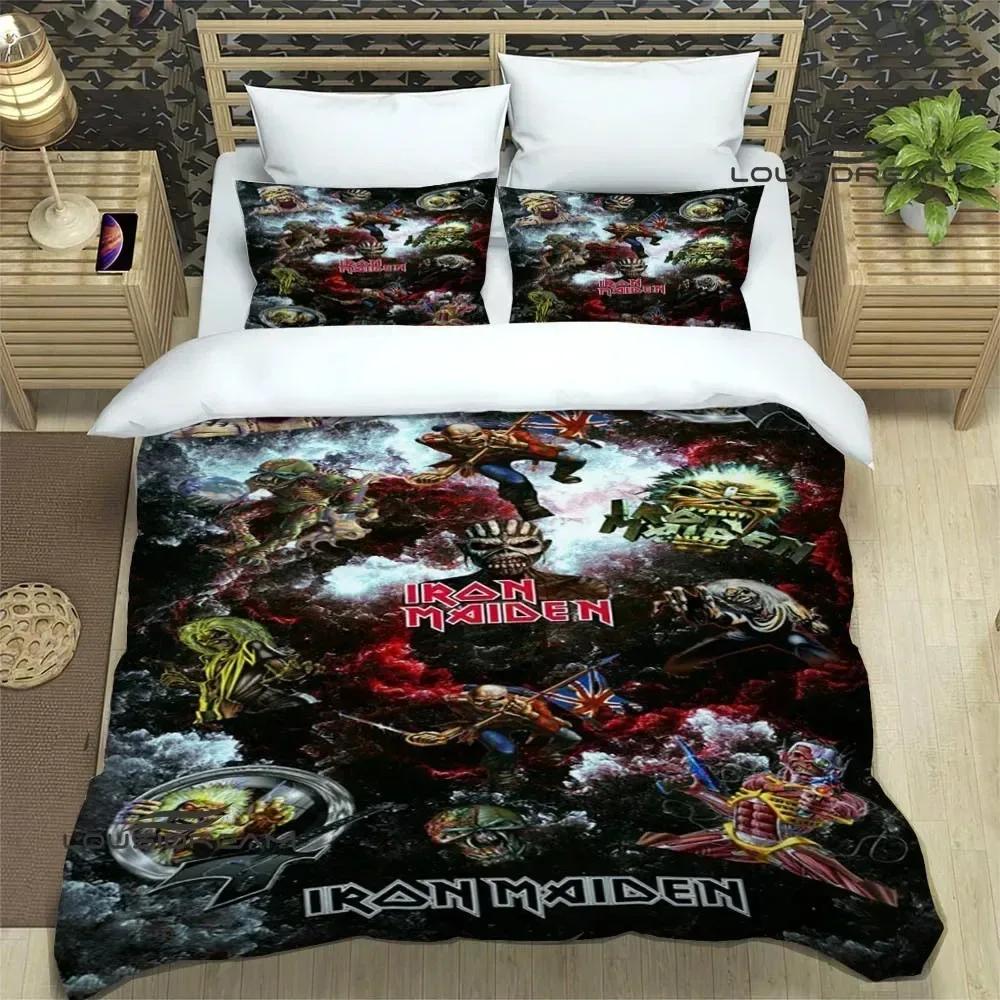 I-Iron-M-Maiden Bedding Sets Exquisite 3D Rock Band Bed Supplies Set Duvet Cover Comforter Set Bedding Set Rock Fans Gift