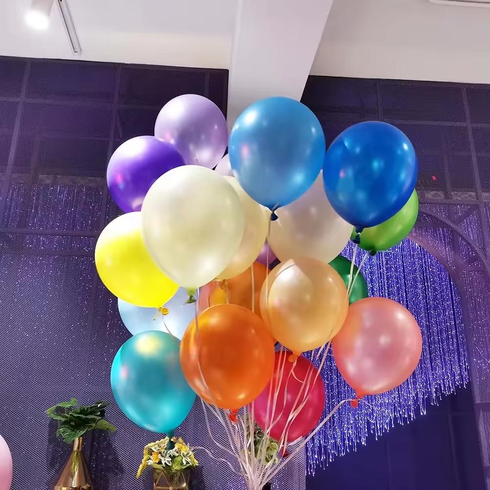 Huaien Fabrik 3,2g Mattes Latex 12-Zoll Runder Ballon Anzug Gemischtes Layout für Geburtstags- & Hochzeitsdekorationen
