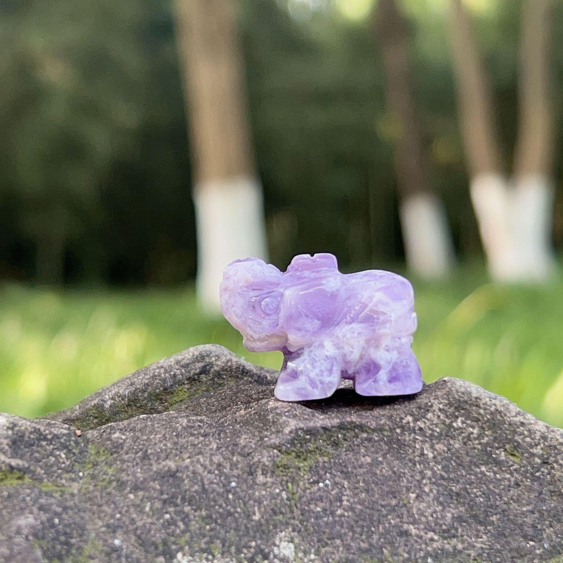 

Міні-слон із натурального кристалічного агату для наукової освіти дітей