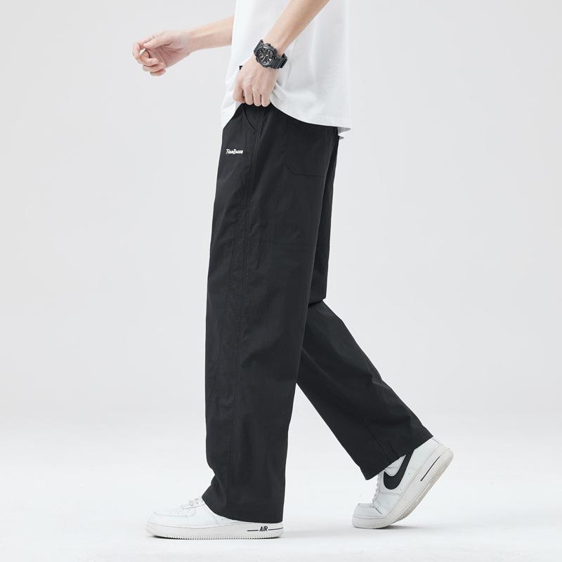 American tooling casual pants men's summer light and breathable loose straight quick-drying pants high-end versatile commuter long pants