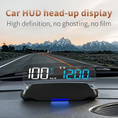 Hud Head Up Display Araba Aksesuarları Otomatik Evrensel MPH Pusula Yön Yorgunluk Sürüş Hatırlatıcı Araba Elektronik Cihazları