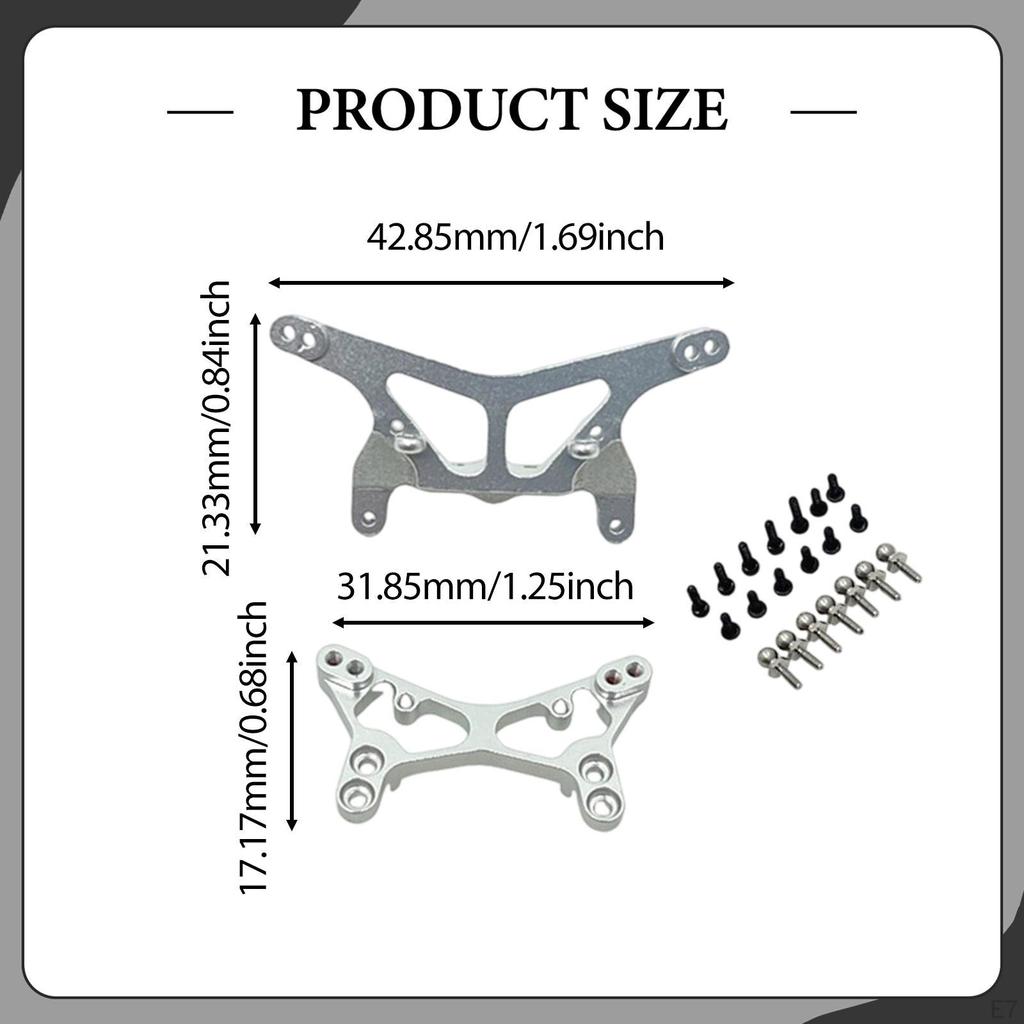 Front & Rear Shock ,RC Car Upgrade Kit, Sturdy ,Replace Parts, Lightweight Mounts Metal for
