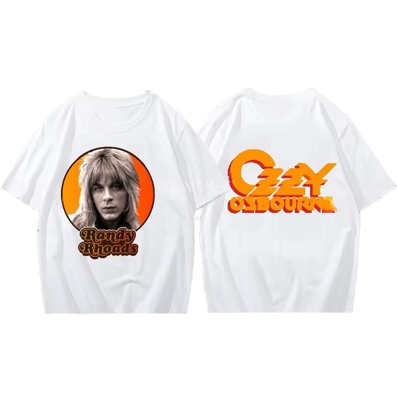 

2025 New Vintage Ozzy Osborn Rock Style T-shirt Men and Women Loose Hip Hop Sweat-absorbing Breathable T-shirt 4XL
