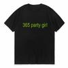 365 Party Girl T-Shirt Charlie XCX Brat 360 Album Oberteil Kurz Retro Mode Herren Damen T-Shirt Grunge Kult Klassiker Bedrucktes T-Shirt