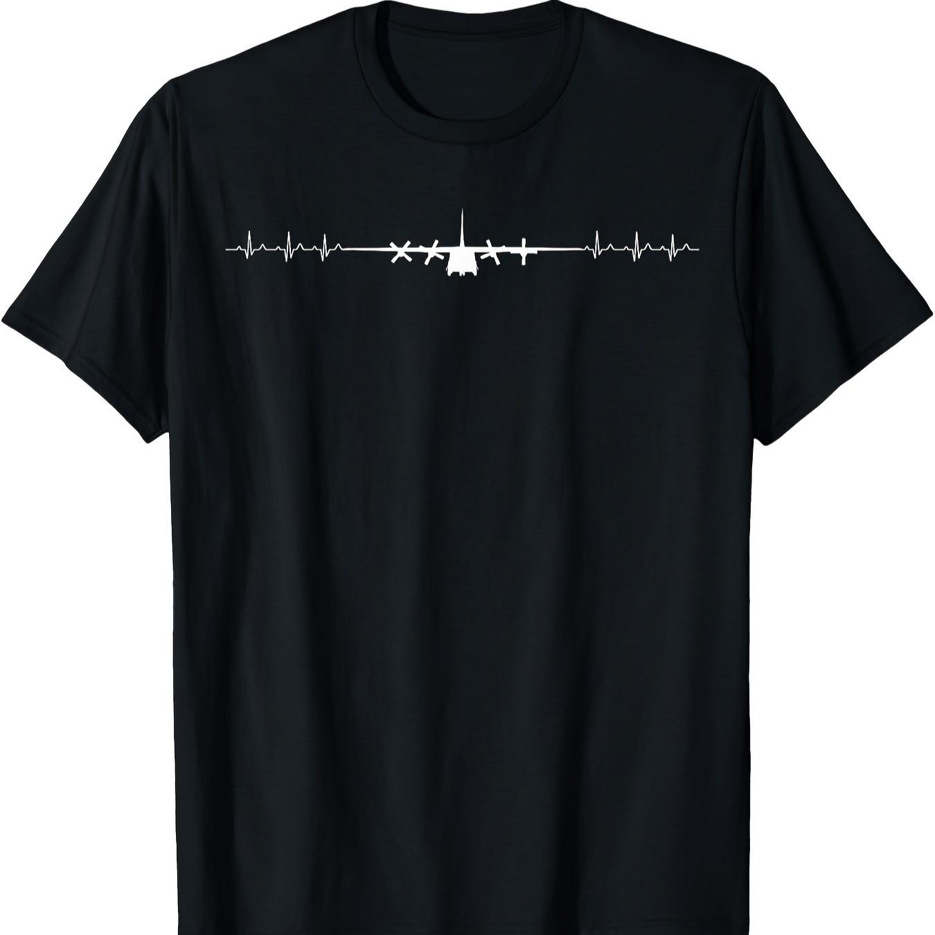C-130 Hercules Military Transport Aircraft T-Shirt 100% Cotton O-Neck Short Sleeve Summer Casual Mens T-shirt Streetwear S