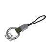 Simulated Leather Keychain With Finger Ring And Adjustable Wrist Strap Trendy Key Holder For Car Keys Organization