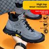 Men's Safety Shoes Steel Toe Men's Boots Anti-smash Anti-puncture Work Boot Working Shoes Slip-Resistant Winter Boots Breathe