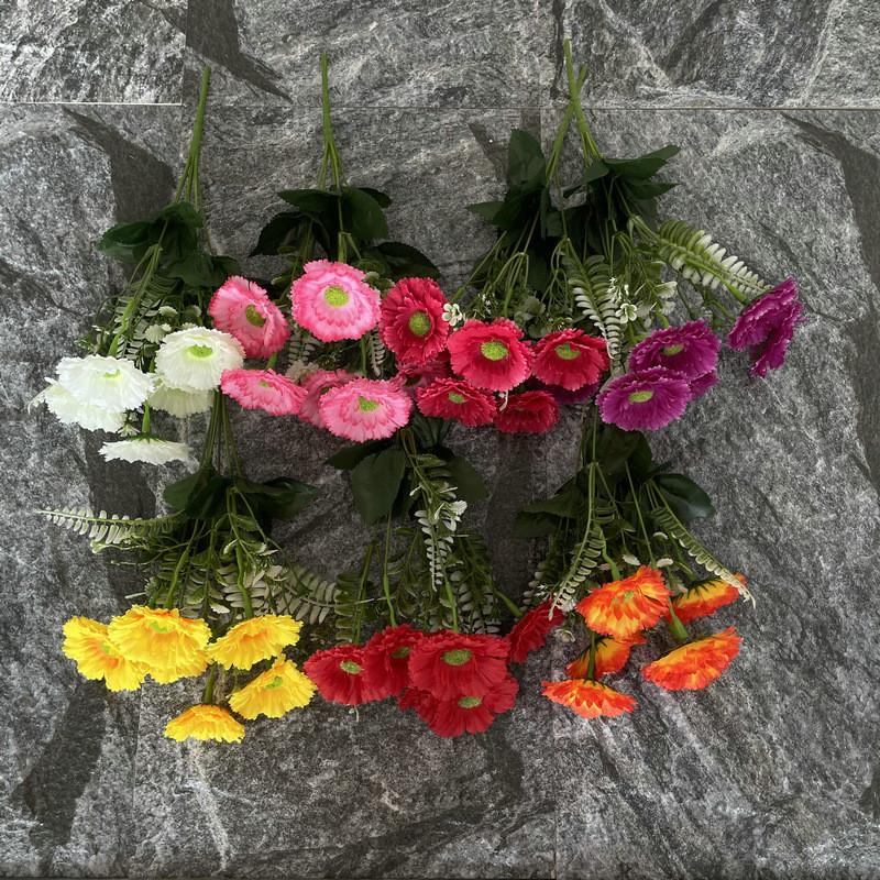 Chrysanthemum Flower Artificial Wedding Hotel Restaurant Decoration Desktop