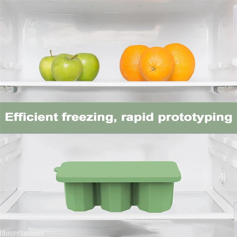 Ice Cube Tray for 30oz Cup Tumbler 30oz Cup Cylinder-Shaped Silicone Ice Mold with Lid 30oz Cup Accessories