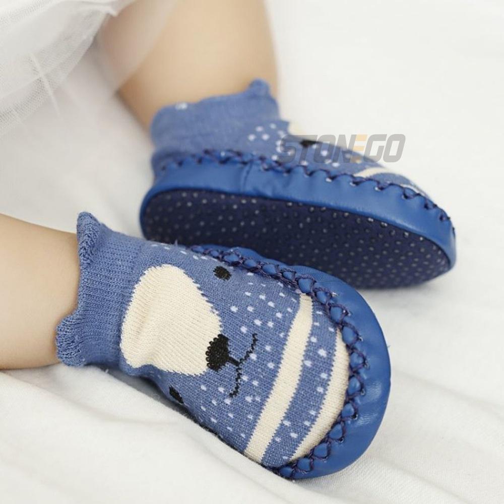 1 Pair Cute Animal Sock Shoes Baby Socks Non-Slip Rubber Sole Soft Infant Socks for Newborn Toddler