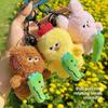 Jinnew Duck Bear Crocodile Soft Plush Keychain Doll With Rotating Element