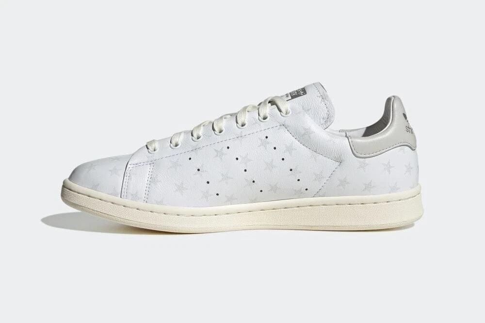 IF9990 atmos × adidas Stan Smith LUX GOLD STAR Off White Grey Sail Ivory