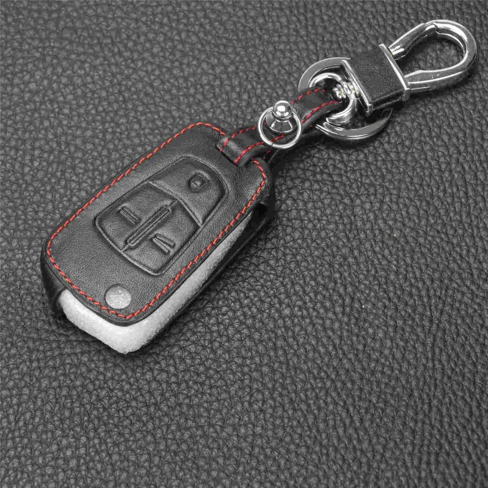 Jingyuqin 2/3 Tasten Fernbedienung Leder Auto Schlüsselhülle Für Opel Vectra Antigo Omega Suprema Agile Montana Vauxhall Corsa Astra Signum