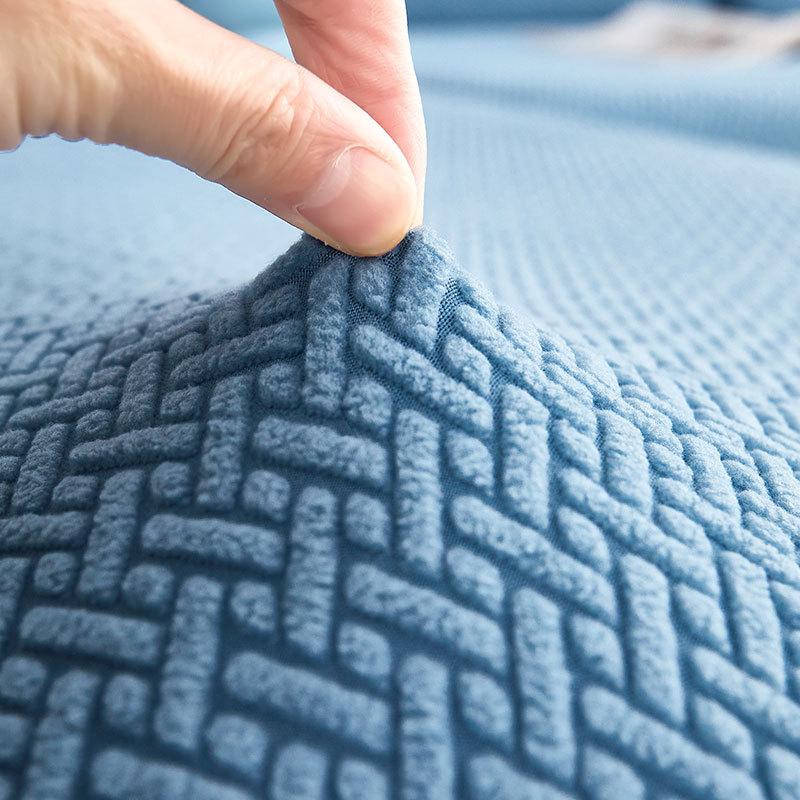 Thick Cushion Cover Fitted Sofa Covers Living Room Washable Stretch Jacquard Seat Cover Furniture Protector Sectional Sofa S032
