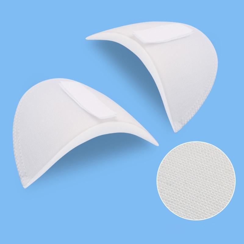 Cushioned Shoulder Inserts for Clothing Structure, Contoured Garment Support with Touch-Close Closure, Set of 3