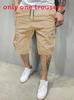 Casual Mens Cargo Shorts With Polyester Fabric For Summer Youth Fashion